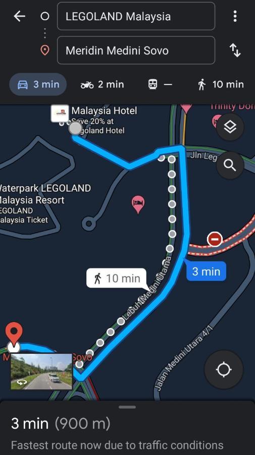 D Bunga مسلم Homestay Pool View Legoland Nusajaya 努沙再也 外观 照片